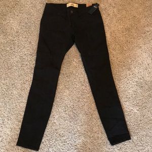 Black denim jeans